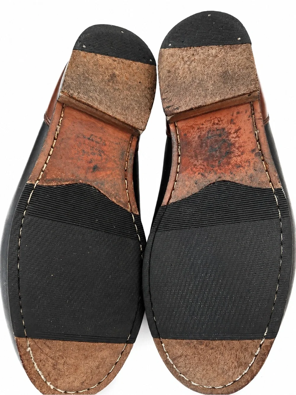Nordstrom Men’s 10W Two Tone Leather Kiltie Tassel Loafers Brown Black